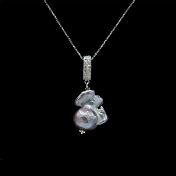 Certified South Pacific Malku Island Pearl Pendant