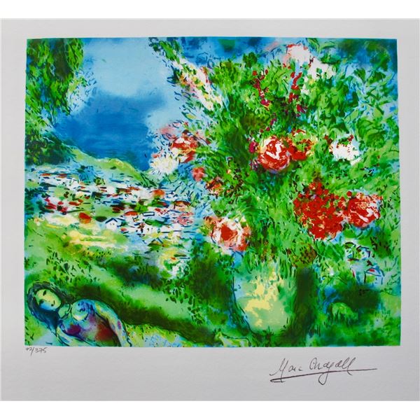 Marc Chagall PAYSAGE Limited Edition Facsimile Signed Giclee