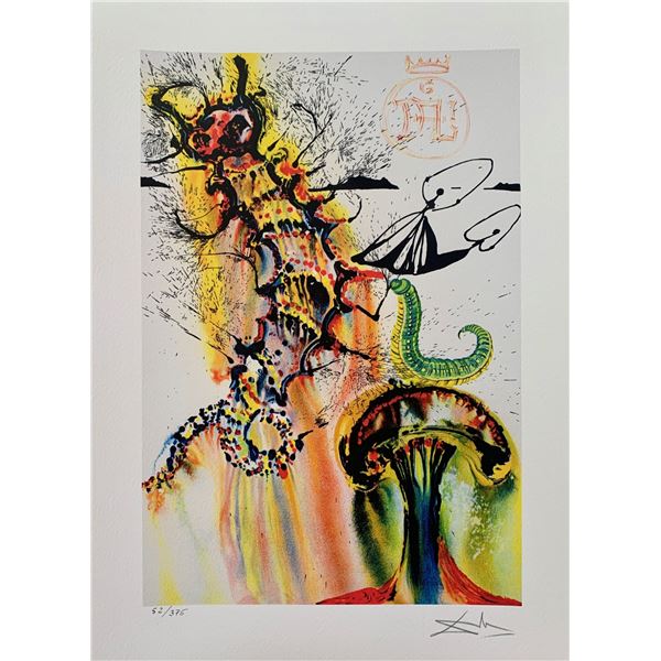 Salvador Dali ADVICE FROM A CATERPILLAR Facsimile Signed Numbered Giclee
