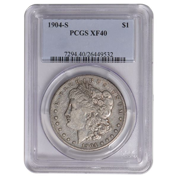 1904-S $1 Morgan Silver Dollar PCGS XF40
