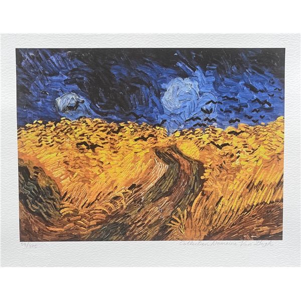 Vincent Van Gogh WHEAT FIELD WITH CROWS Estate Signed Giclee