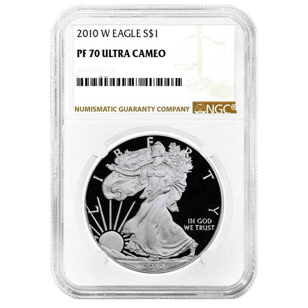 2010W $1 Proof American Silver Eagle NGC PF70UC