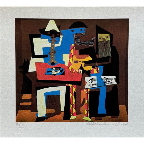 Pablo Picasso THREE MUSICIANS Estate Signed Limited Edition Giclee