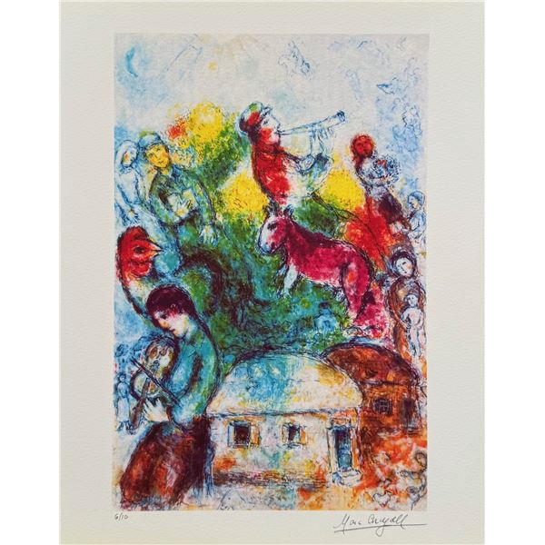 Marc Chagall SHOFAR Limited Edition Facsimile Signed Giclee
