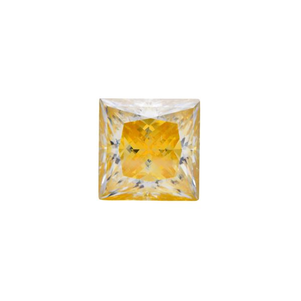 Dazzling 5 Ct VVs1 Golden Yellow Fire Moissanite Solitaire