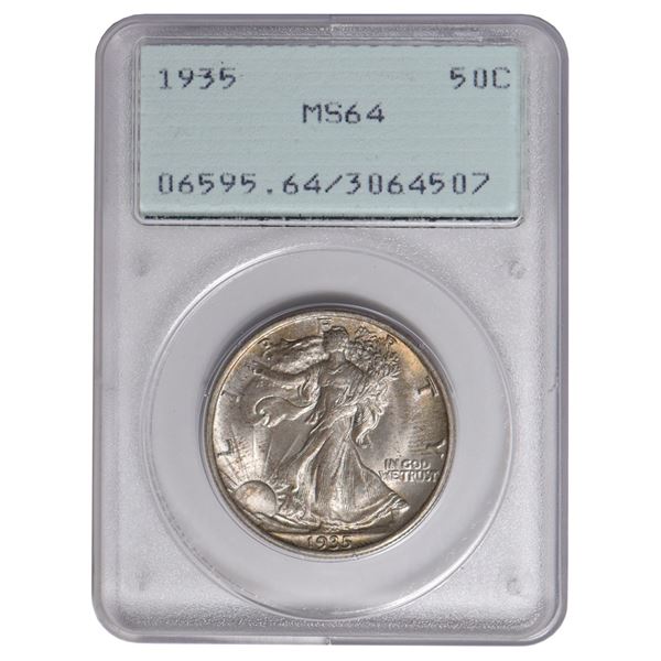 1935 Walking Liberty Half Dollar PCGS MS64