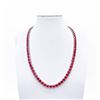 Image 5 : 18KT White Gold Plated 69ctw Hot Cherry Red Moissanite Necklace
