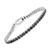 Image 1 : Sterling Silver 5.40ctw Black Diamond Bracelet