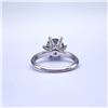 Image 7 : Plated 14KT Gold 3 Ct Smokey Blue/Grey Fire Moissanite Ring