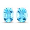 Image 1 : Plated Rhodium 4.00ctw Swiss Blue Topaz Earrings