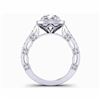 Image 3 : Sparkling 2.75ct  Ice Blue Fire Moissanite Ring