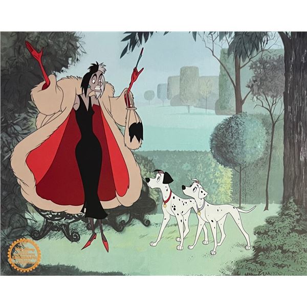 Disney Cruella De Vil 101 DALMATIANS Limited Edition Sericel