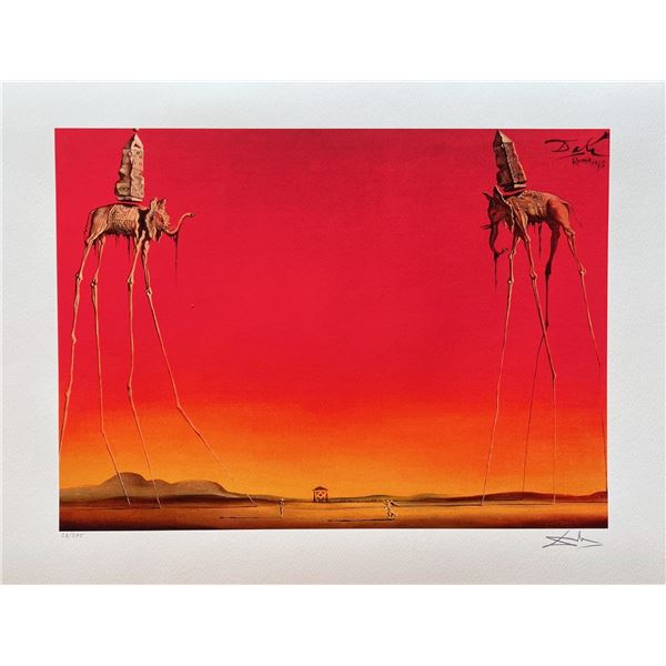 Salvador Dali LES ELEPHANTS Facsimile Signed Numbered Giclee