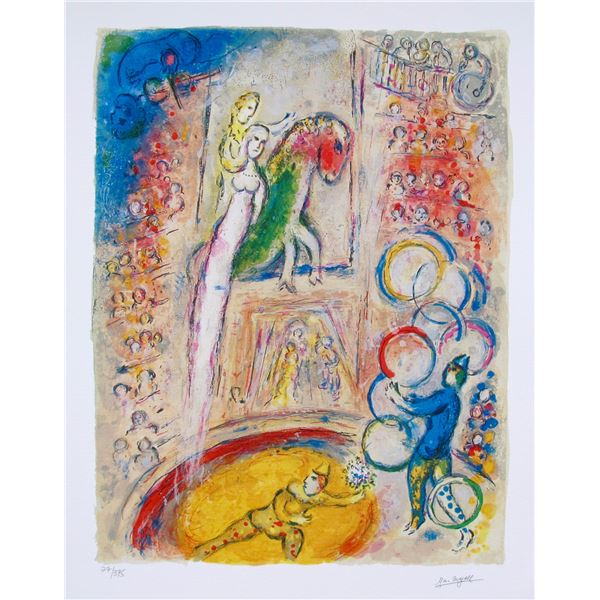 Marc Chagall CIRCUS IV Facsimile Signed Limited Edition Giclee