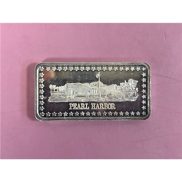 Wonders of America - Pearl Harbour 1 Troy Ounce Silver Bar