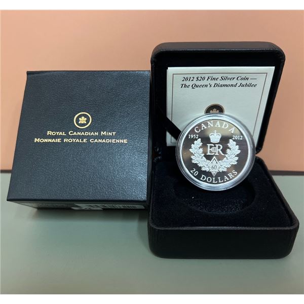 2012 $20 Fine Silver Coin - Royal Cypher, 99.99% Pure Silver, 1oz