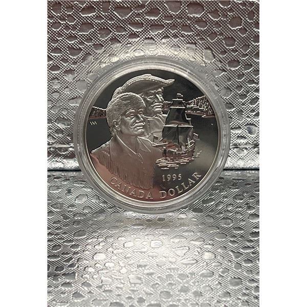 1995 Canadian Proof Sterling Silver Dollar, 92.5%, 1oz