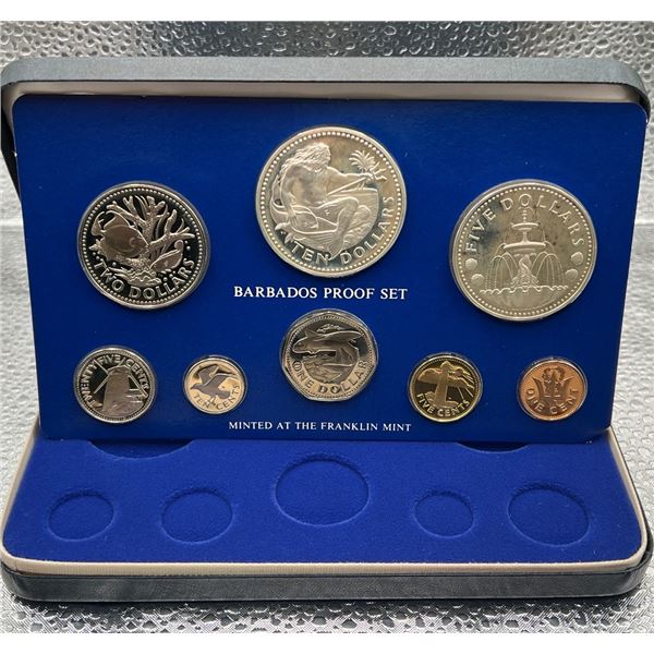 1976 Proof Coinage of Barbados - 1.927 Troy Oz of Silver