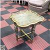 Image 1 : ESTATE PEACOCK PARADISE THEMED SIDE TABLE H-22.25"