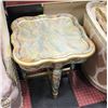 Image 2 : ESTATE PEACOCK PARADISE THEMED SIDE TABLE H-22.25"
