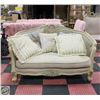 Image 1 : ESTATE VINTAGE ORNATE SOFA WITH ACCENT PILLOWS