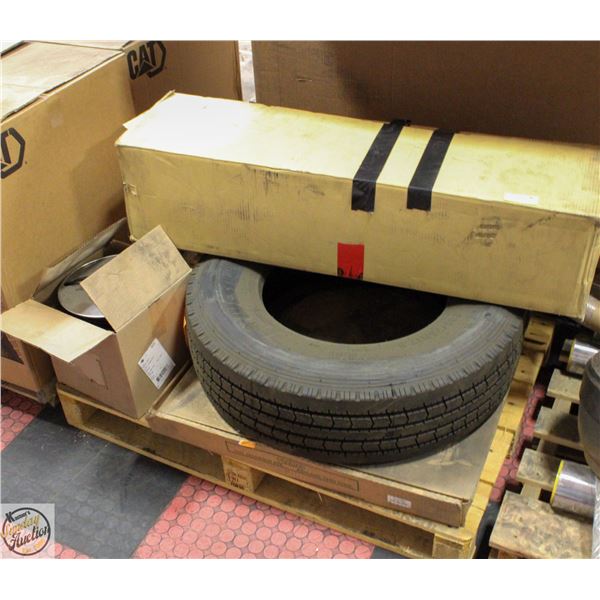 FREIGHT CLAIM: PALLET INCLUDES 235/75R17 TIRE