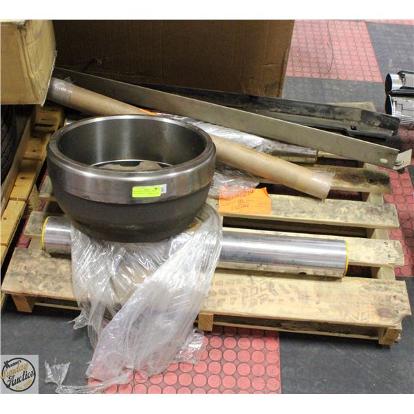FREIGHT CLAIM: PALLET WITH DRUM BRAKE AND MORE