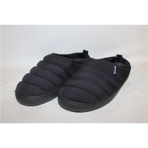 BENCH MENS BLACK SLIPPERS SIZE 10
