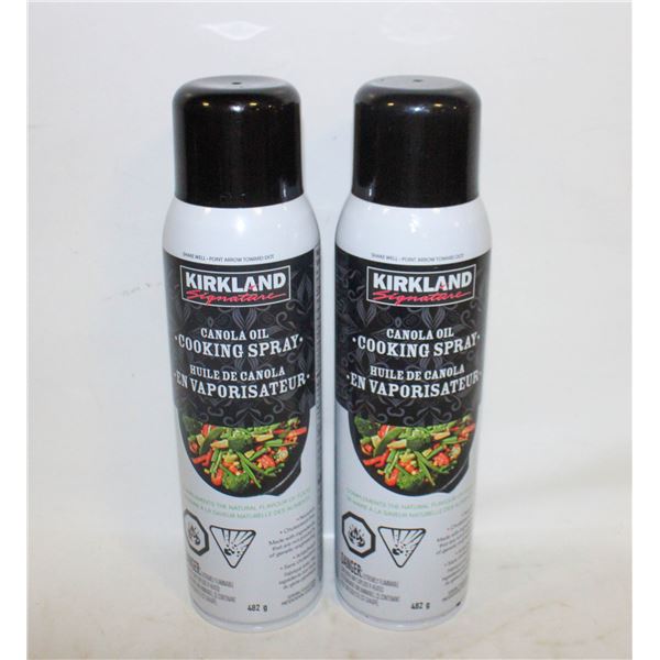 2 X 482G KIRKLAND CANOLA OIL COOKING SPRAY
