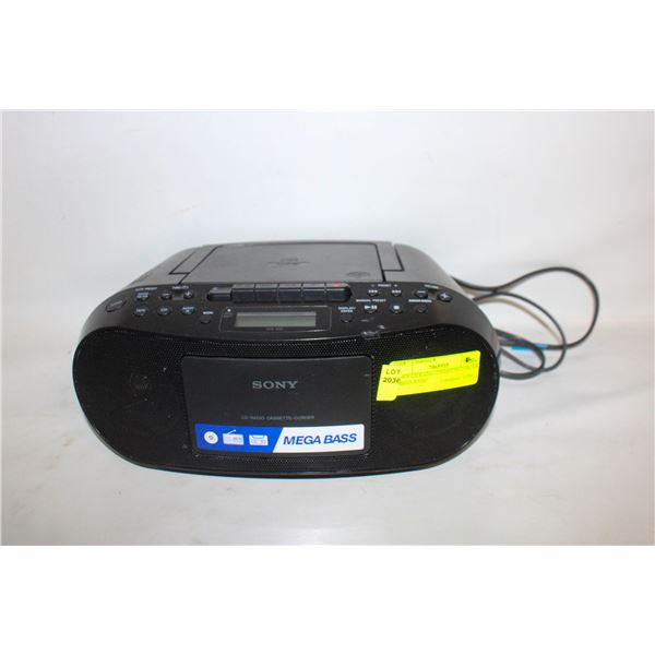 SONY CD RADIO CASSETTE-CORDER "MEGA BASE"