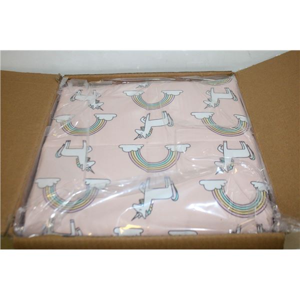 3LB WEIGHTED BLANKET PINK RAINBOWS/UNICORNS