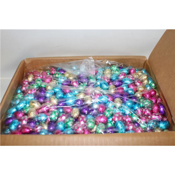 22LBS OF FOIL WRAPPED MILK CHOCOLATE EASTER EGGS