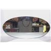 Image 1 : OVAL DECORATIVE MIRRORED TRAY- 23" X 11"