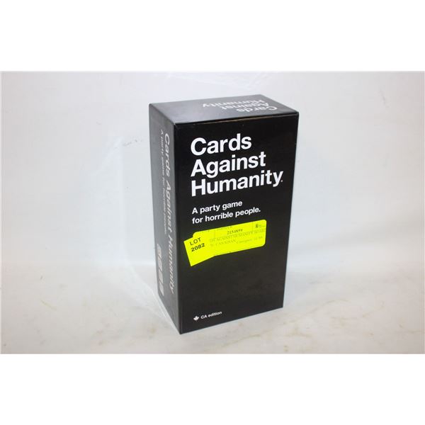 CARDS AGAINST HUMANITY BOARD GAME- CANADIAN