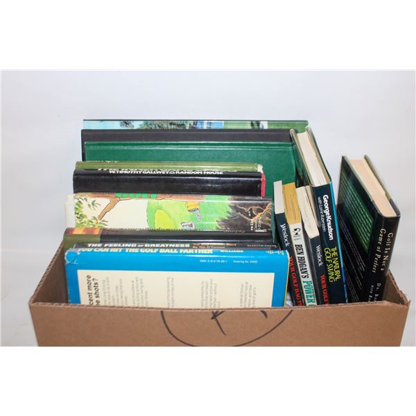 GOLF INSTRUCTIONAL BOOKS ASSORTED