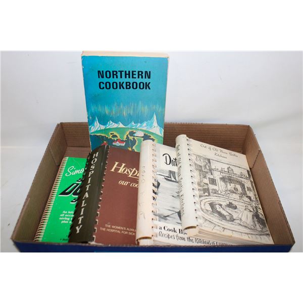 COOKBOOKS- BOX LOT ASSORTED