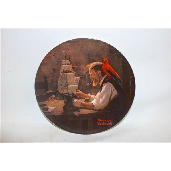 NORMAN ROCKWELL "THE SHIP BUILDER" COLLECTOR PLA