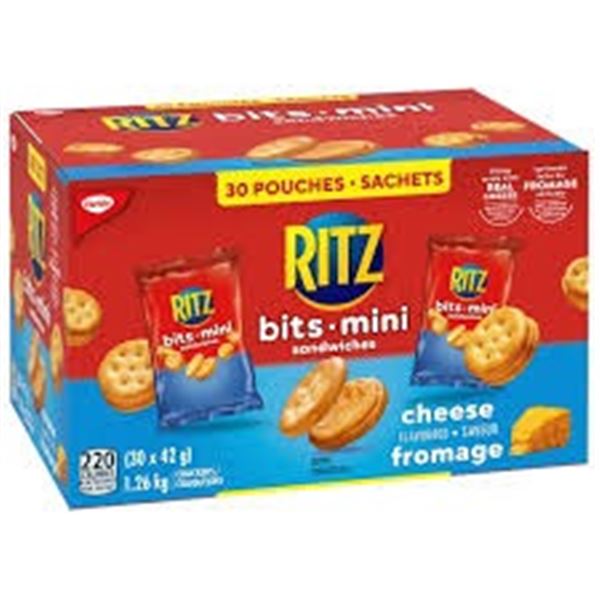 REBOXED 1.26KG RITZ BITS MINI SANDWICHES CHEESE