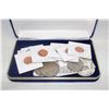 Image 1 : BLUE BOX COINS, TOKENS AND ART REPLICA INGOTS