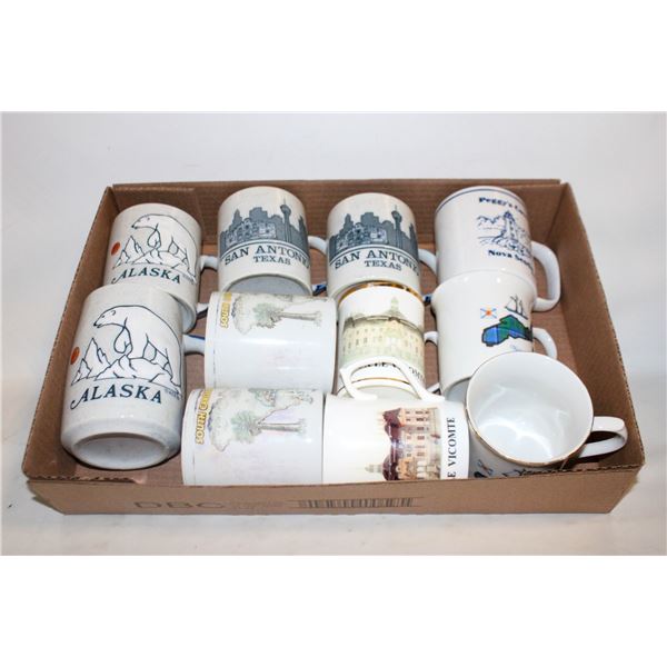 COFFEE MUGS- DESTINATION/TRAVEL ASSORTED LOT