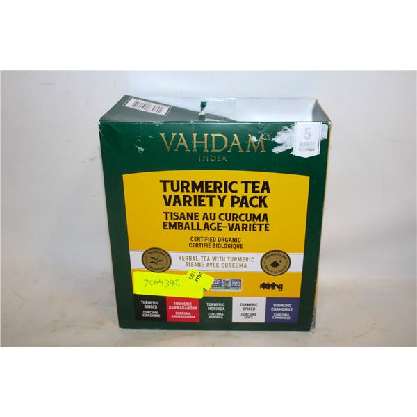 68 TEA BAGS VAHDAM INDIA TURMERIC TEA VARIETY PACK