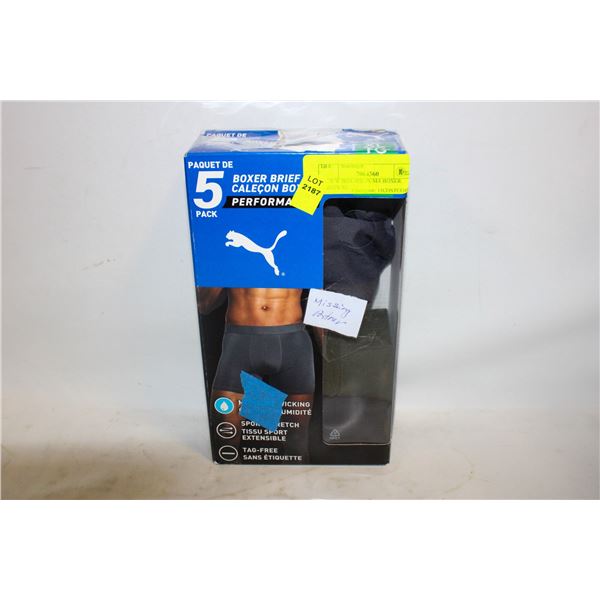 NEW W BOX 4PK PUMA BOXER BRIEFS XL