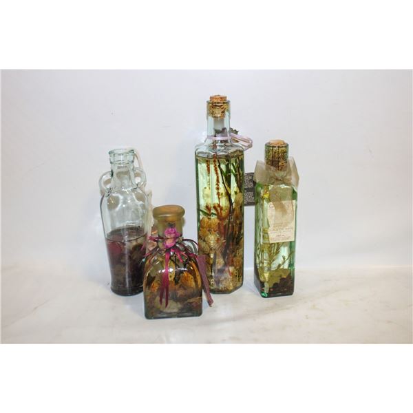 SPA BATH OILS- LOT OF 4 ASSORTED