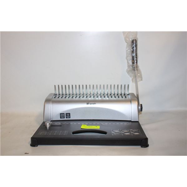 TENWIN 350 PAGE BINDING MACHINE (UNUSED)