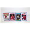 Image 1 : 4 NHL STAR PLAYERS CARDS MARIO LEMIEUX, ROY,
