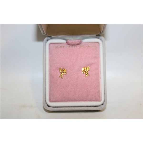 10K GOLD ANGEL EARINGS