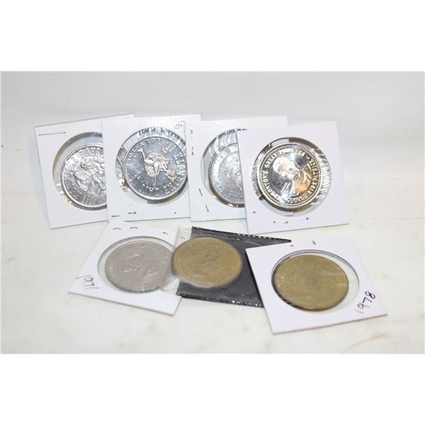 COLLECTION OF KLONDIKE DOLLAR VARIOUS YEARS