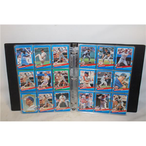 BASEBALL CARDS IN BINDER