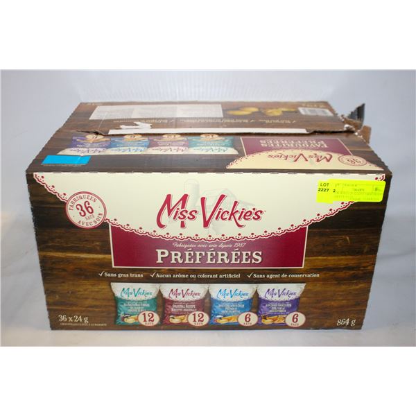 NEW W BOX 36 COUNT MISS VICKIES VARIETY PACK
