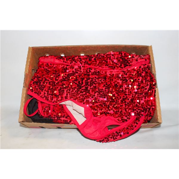 FLAT OF 3 SKATING COSTUMES SIZE 10